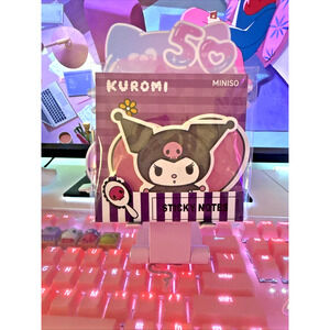 Kuromi Sticky Notes Set 2 Designs 20 Sheets Kawaii Stationery 2024 Sanrio